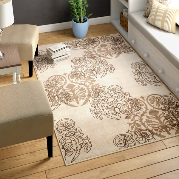 Charlton Home® Bloomington Performance Ivory Rug Wayfair